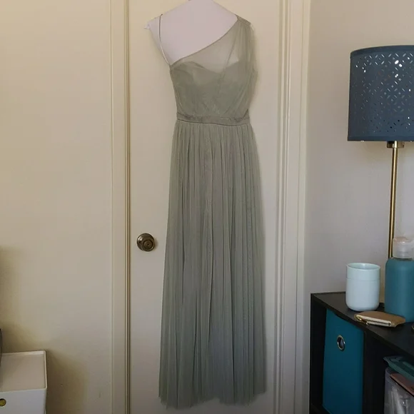 ASOS Dresses Uec Anaya With Love Sage Green One Shoulder Maxi